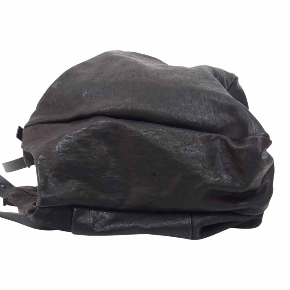 STRUM ストラム STG044-01TAS × T.A.S フルタンニン ピット鞣し シュリンク ホースハイド ショルダー バッグ ブラック系【新古品】【未使用】【中古】