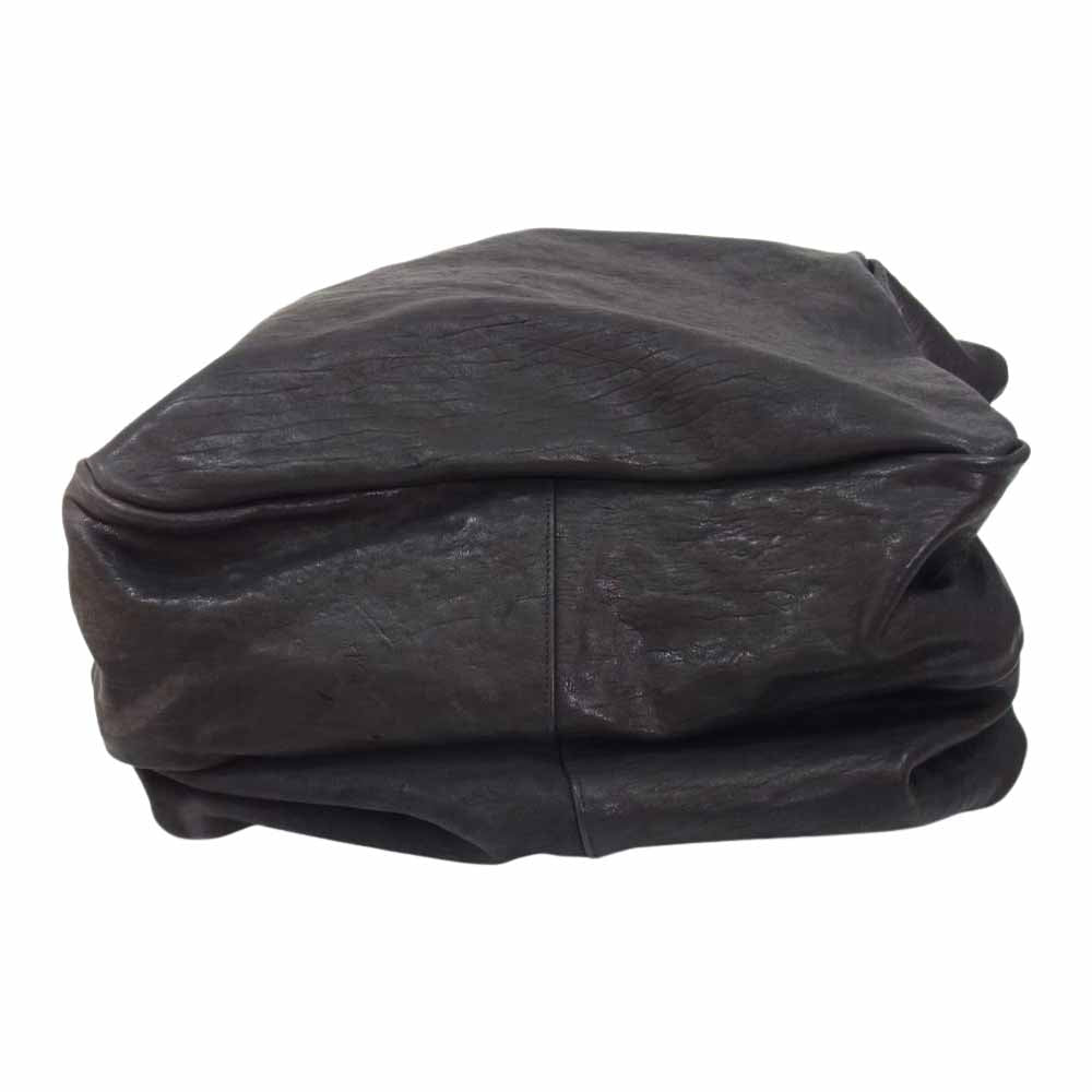 STRUM ストラム STG044-01TAS × T.A.S フルタンニン ピット鞣し シュリンク ホースハイド ショルダー バッグ ブラック系【新古品】【未使用】【中古】