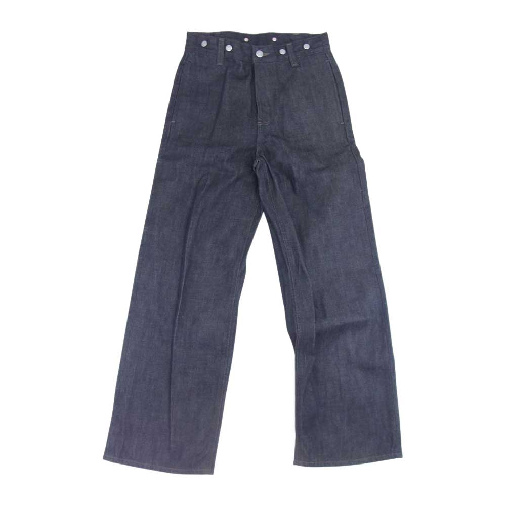 MARGARET HOWELL マーガレットハウエル × EDWIN エドウィン ワイドシルエット ペインター デニム パンツ インディゴブルー系 27【美品】【中古】