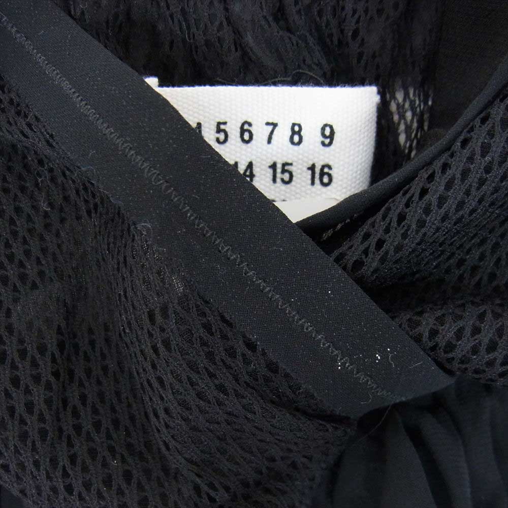 MAISON MARGIELA メゾンマルジェラ S31NC0495 1 Black Sleeveless Blouse Top ノースリーブ ブラウス ブラック系 40【極上美品】【中古】