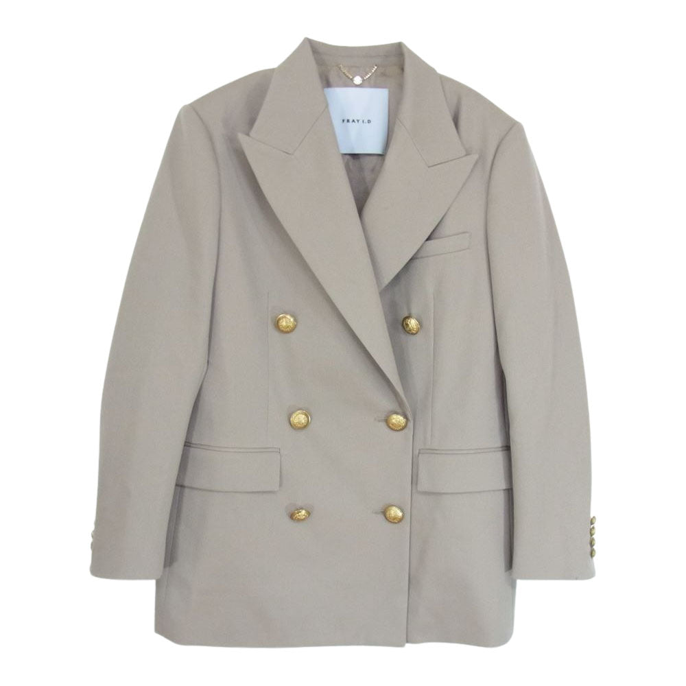 フレイアイディー FWFJ225702 店舗 オフィシャルオンラインストア限定 Wool Classic Blazer ダブルブレスト ジャケット ベージュ系 1【中古】