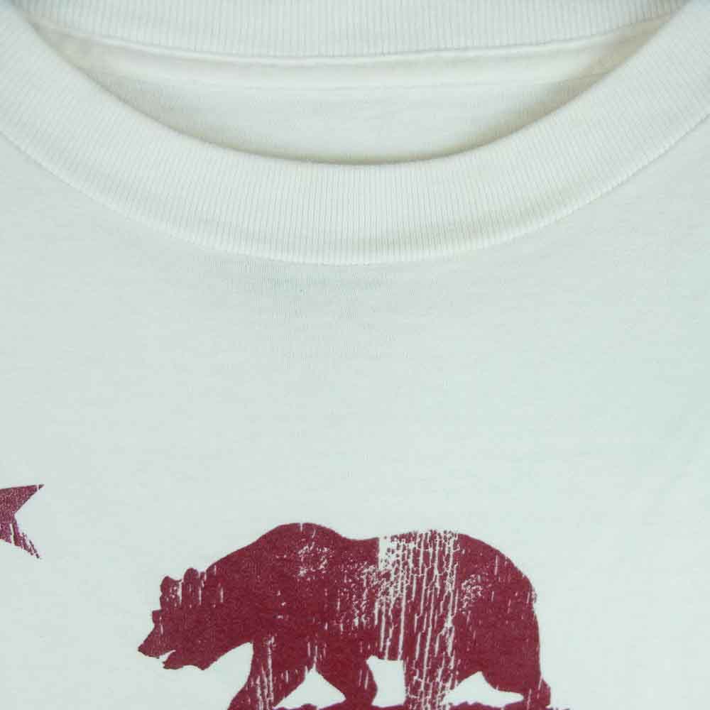 TENDERLOIN テンダーロイン T-TEE4 カリフォルニア ベア クマ 半袖 Tシャツ コットン 日本製 ホワイト系 M【中古】