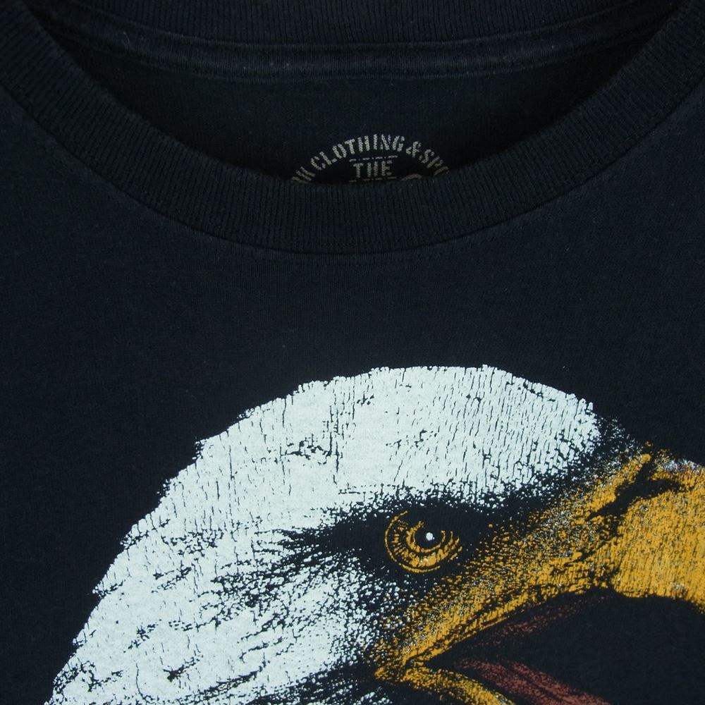 TENDERLOIN テンダーロイン T-TEE 3 SCREAMING EAGLES イーグル プリント 半袖 Tシャツ ブラック系 M【中古】