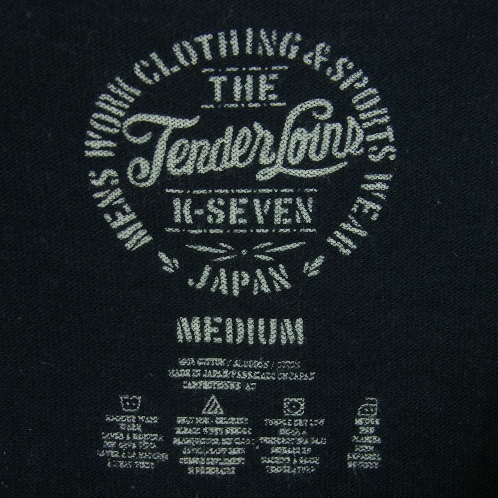 TENDERLOIN テンダーロイン T-TEE 3 SCREAMING EAGLES イーグル プリント 半袖 Tシャツ ブラック系 M【中古】