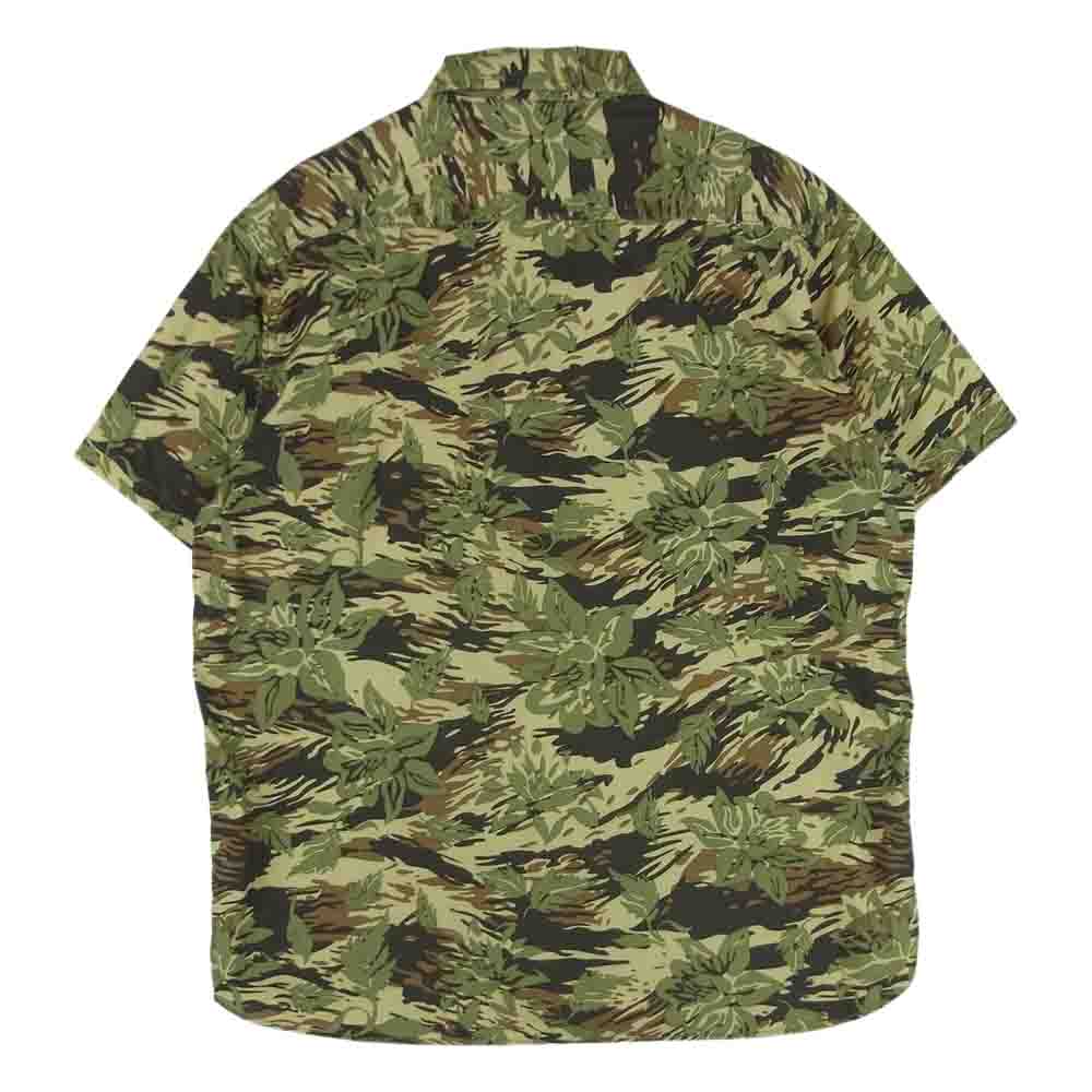 STANDARD CALIFORNIA スタンダードカリフォルニア 迷彩 カモ柄 半袖 シャツ コットン 日本製 ベージュ系 カーキ系 M【中古】