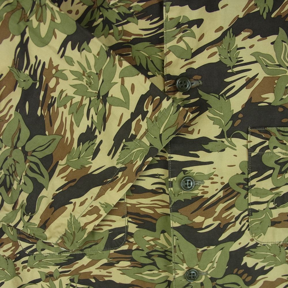 STANDARD CALIFORNIA スタンダードカリフォルニア 迷彩 カモ柄 半袖 シャツ コットン 日本製 ベージュ系 カーキ系 M【中古】