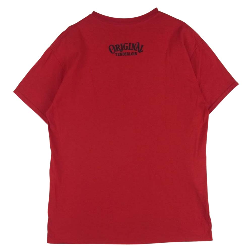 TENDERLOIN テンダーロイン T-TEE TOKYO ロゴプリント 半袖 Tシャツ コットン 日本製 レッド系 M【中古】