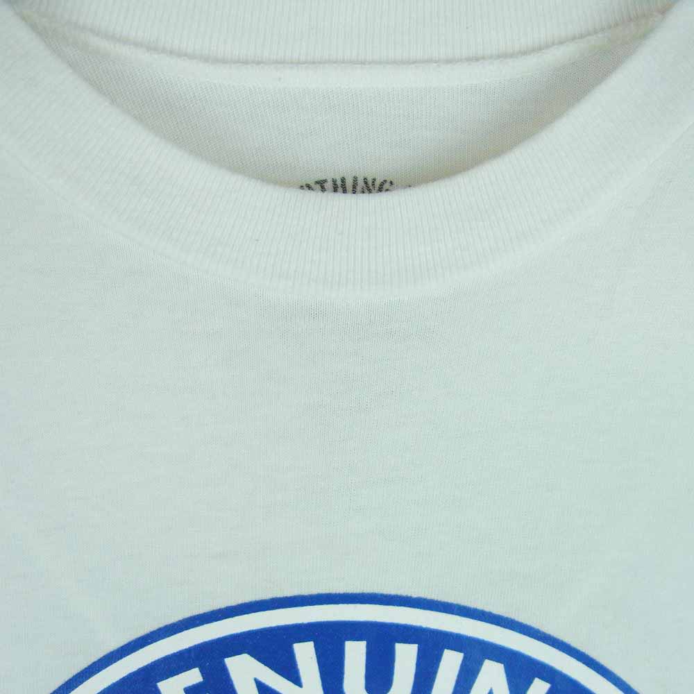 TENDERLOIN テンダーロイン T-TEE GENUINE PARTS サークル スカル サンダー Tシャツ コットン 日本製 ホワイト系 M【中古】