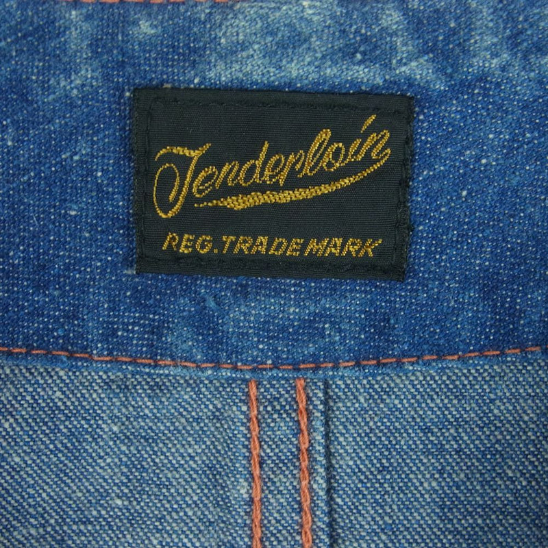 TENDERLOIN テンダーロイン T-ENGINEER VEST エンジニア デニム ベスト コットン 日本製 インディゴブルー系 S【中古】