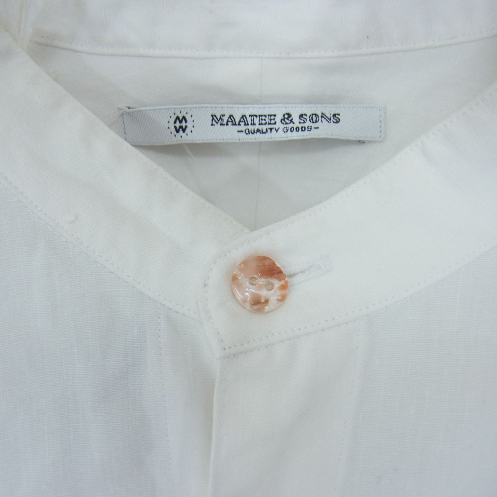 22ss MAATEE&SONS プルオーバーシャツ 極上リネン 極上リネンPULLOVER