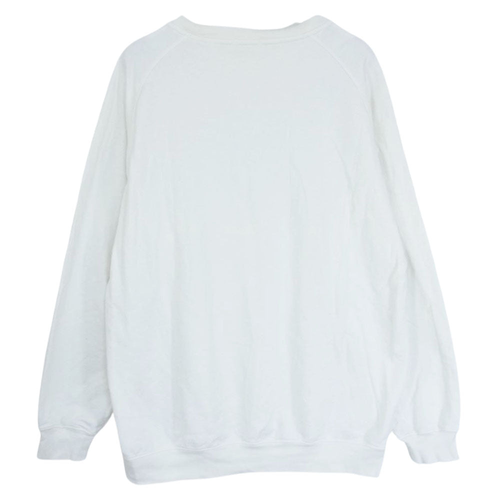 COMOLI コモリ 22AW W03-05008 コットンシルク 長袖 クルーネック ラグラン Tシャツ カットソー スモークホワイト ホワイト系 2【中古】