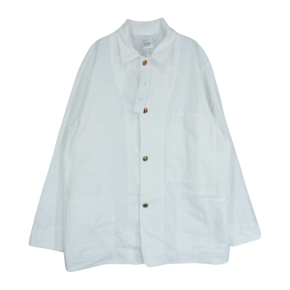 COMOLI コモリ 23SS X01-01013 1938 カバーオール ジャケット ホワイト系 2【美品】【中古】