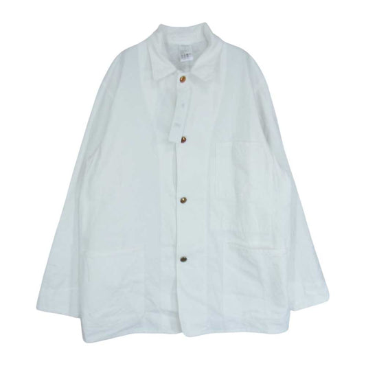 COMOLI コモリ 23SS X01-01013 1938 カバーオール ジャケット ホワイト系 2【美品】【中古】