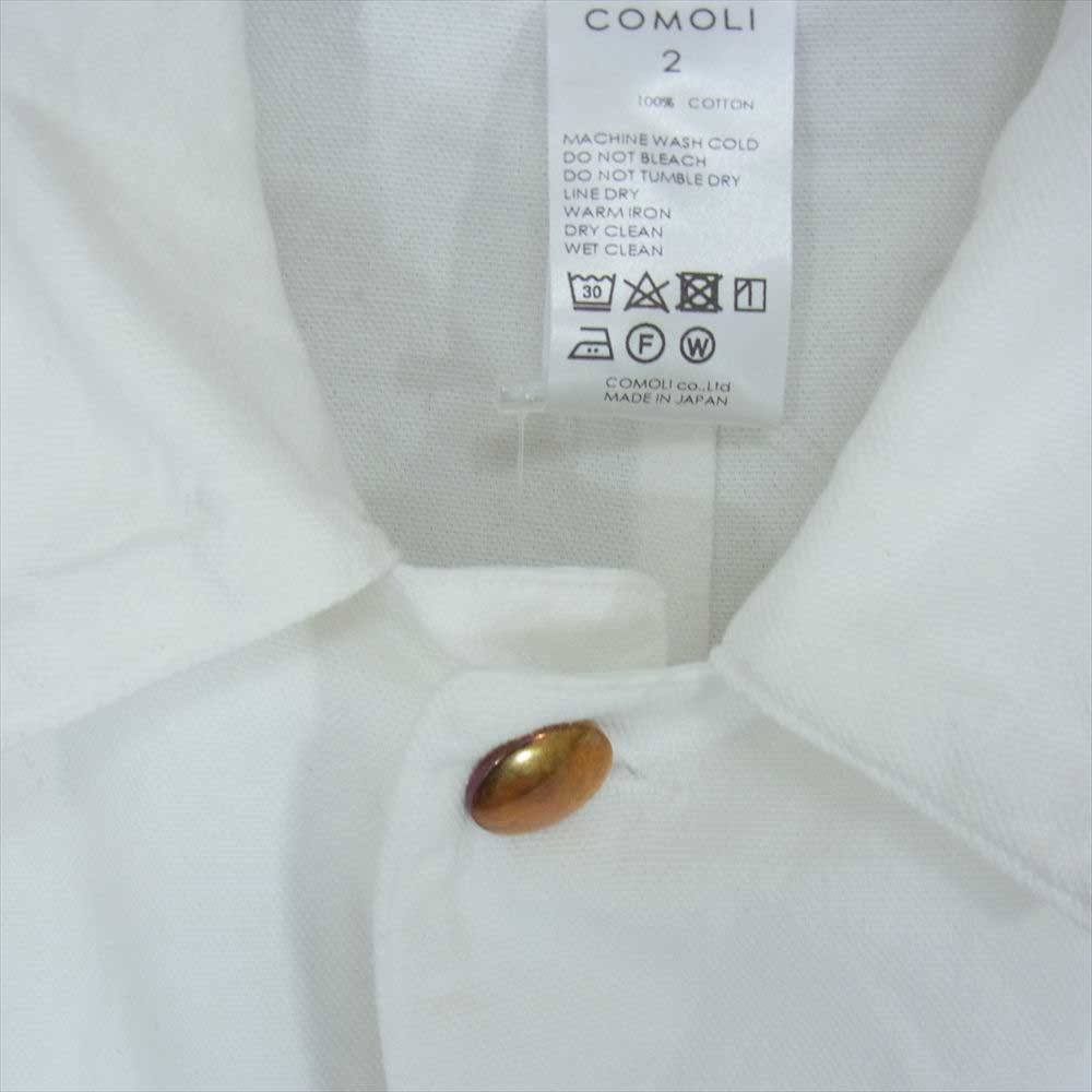 COMOLI コモリ 23SS X01-01013 1938 カバーオール ジャケット ホワイト系 2【美品】【中古】