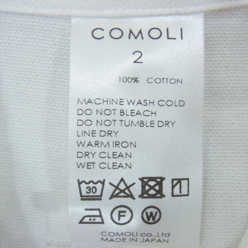 COMOLI コモリ 23SS X01-01013 1938 カバーオール ジャケット ホワイト系 2【美品】【中古】