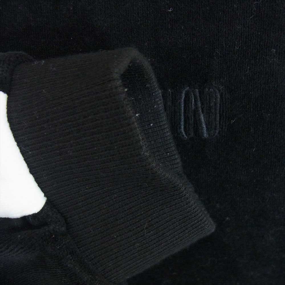 NUMBER(N)INE ナンバーナイン DENIMライン サイドライン ベロア ジップアップ パーカー ブラック系 M【中古】