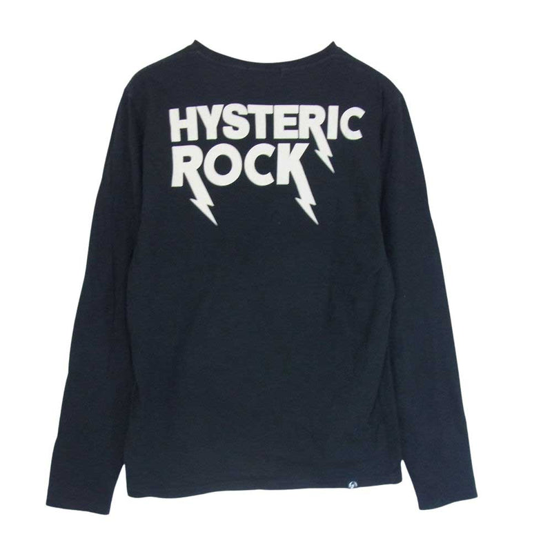 HYSTERIC GLAMOUR ヒステリックグラマー 0243CL16 GUITAR GIRL ギター ガール ロンT 長袖 Tシャツ ブラック系 M【中古】