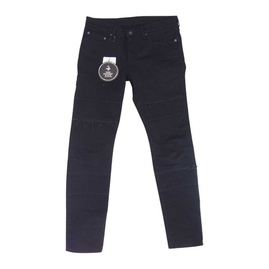 HYSTERIC GLAMOUR ヒステリックグラマー 06231AP03 ベローズ ポケット スリム パンツ ブラック ブラック系 32【美品】【中古】