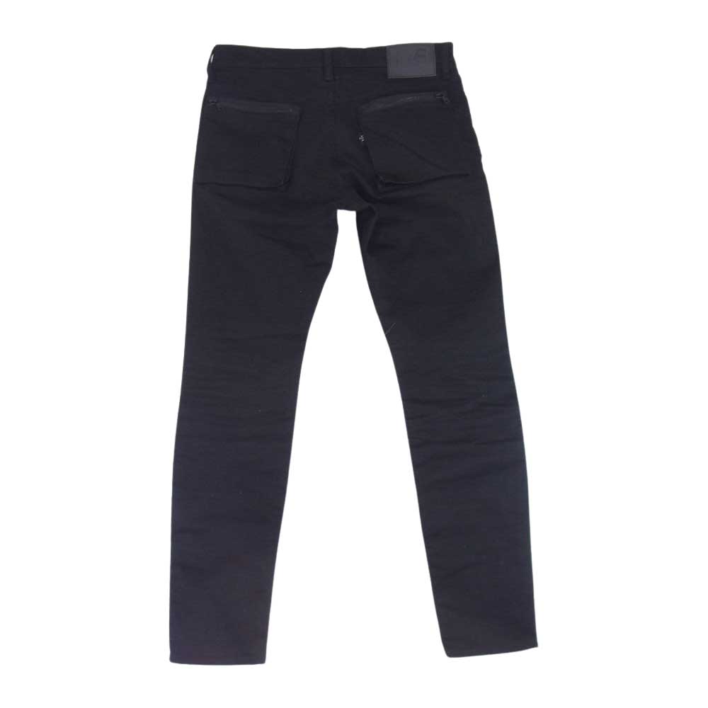 HYSTERIC GLAMOUR ヒステリックグラマー 06231AP03 ベローズ ポケット スリム パンツ ブラック ブラック系 32【美品】【中古】