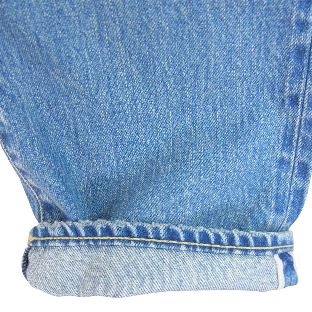 HYSTERIC GLAMOUR ヒステリックグラマー 02223AP03 HYS OVA アップリケ スリムストレートデニムパンツ インディゴブルー系 32【美品】【中古】
