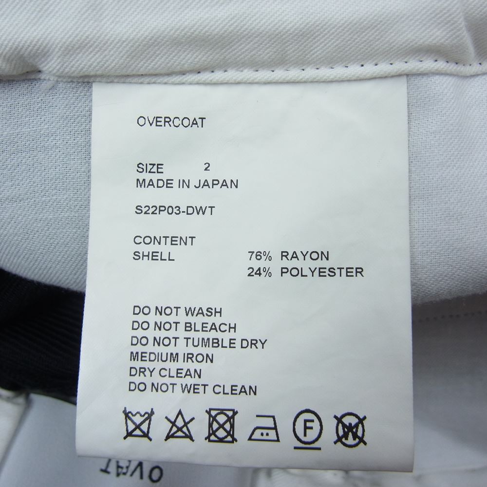 オーバーコート S22P03-DWT WIDE LEG TROUSER W ワイド トラウザー パンツ ブラック系 2【中古】