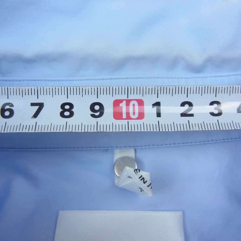 オーバーオールマスタークロス OAMQ601031　 OAMC Restraint Shirt コットン ポプリン 長袖 シャツ オーバーサイズ  ブルー系 L【中古】