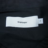 GRAPHPAPER グラフペーパー GM213-50111B BROAD OVERSIZED L/S BAND COLLAR SHIRT バンドカラー シャツ ブラック系 F【中古】
