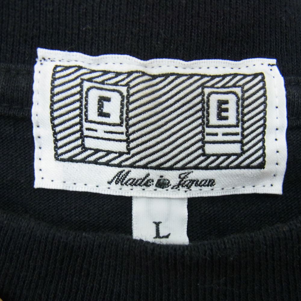 シーイー プリント Tシャツ  ブラック系 L【中古】