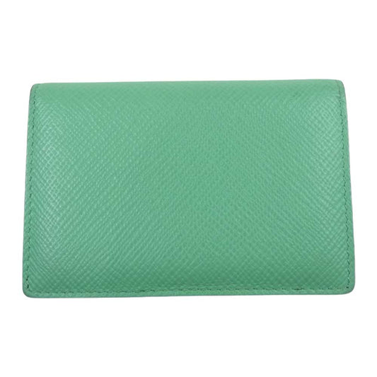 SMYTHSON スマイソン レザー カードケース グリーン系【中古】