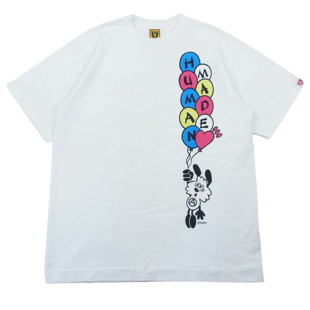 HUMAN MADE ヒューマンメイド Verdy Vick ヴェルディ S/S T-Shirt Tシャツ ホワイト系 S【中古】