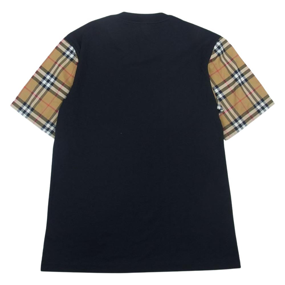 BURBERRY バーバリー 8014895 ヴィンテージチェック 切替 Tシャツ ブラック系 XXS【中古】