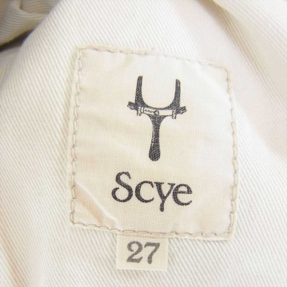 Scye サイ 1108-83105 ボタンフライ デニム パンツ インディゴブルー系 27【中古】
