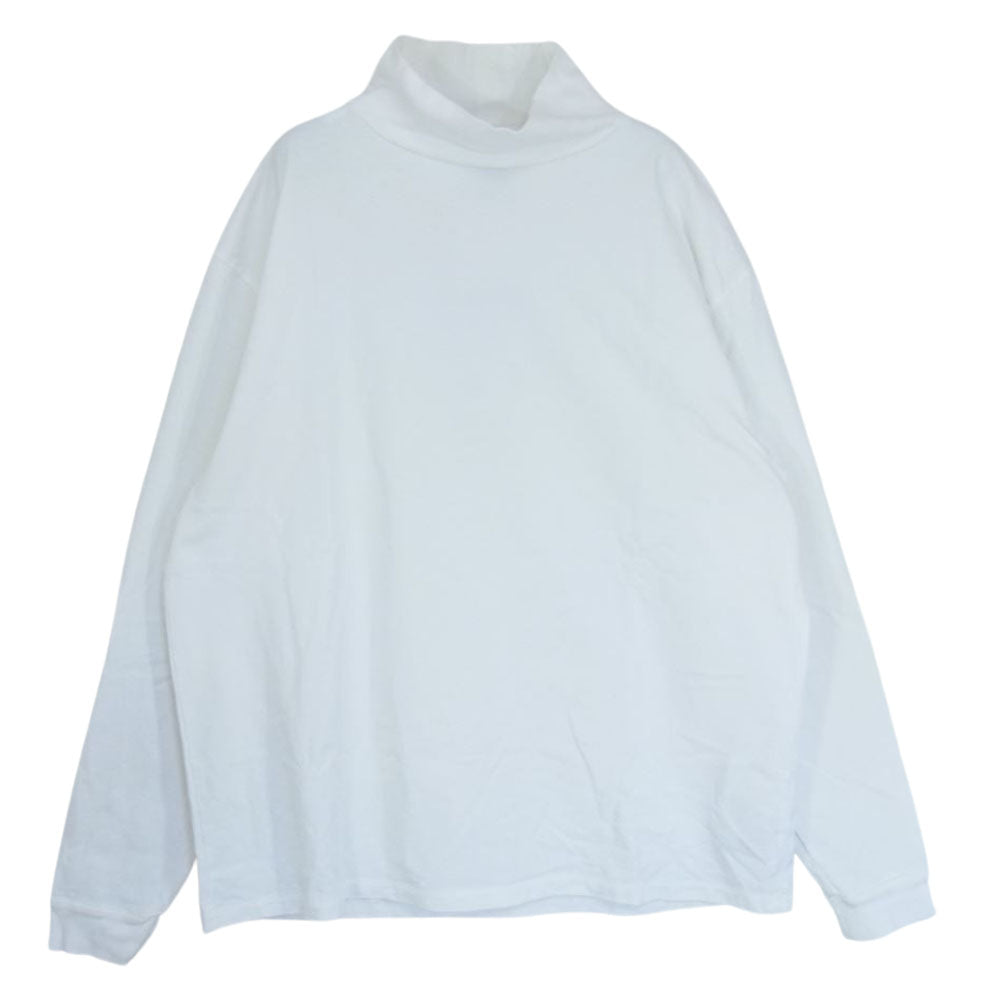バトナー BN-19FM-005 度詰め コットン ハイネック カットソー ホワイト系 3【中古】