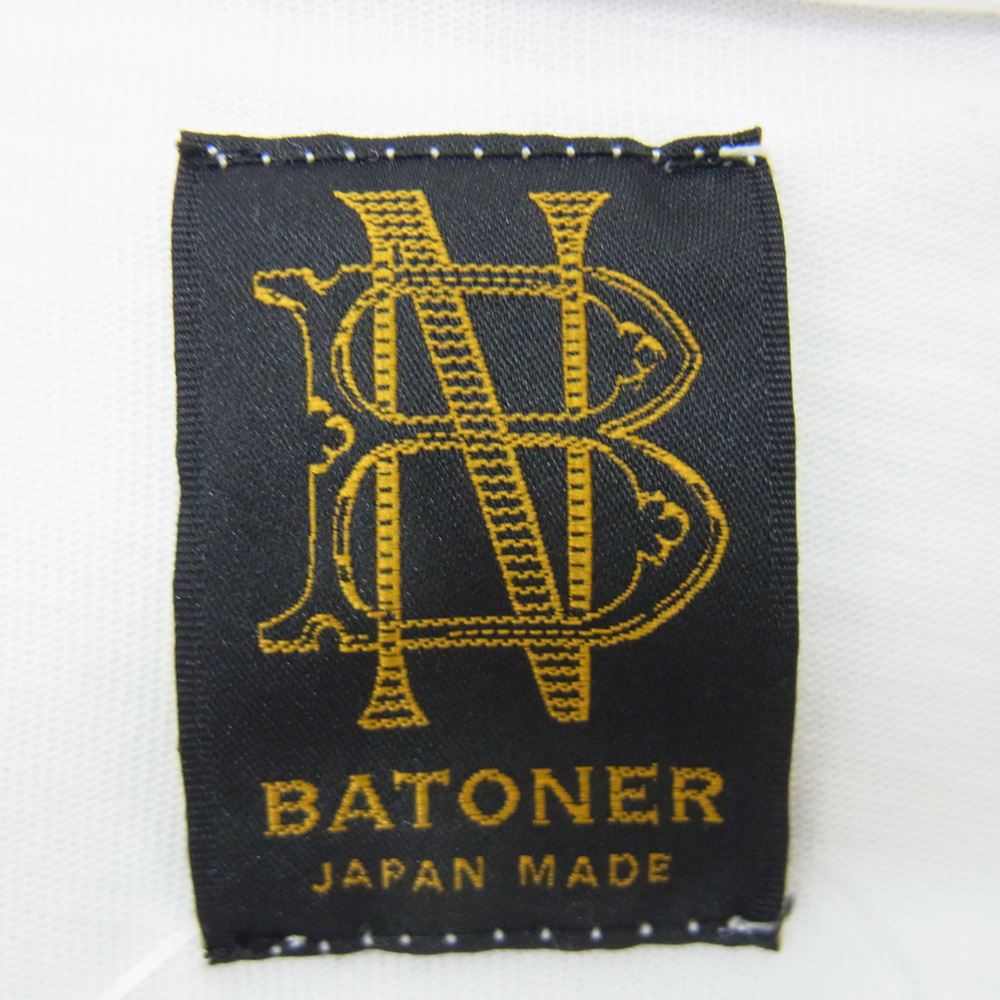 バトナー BN-19FM-005 度詰め コットン ハイネック カットソー ホワイト系 3【中古】