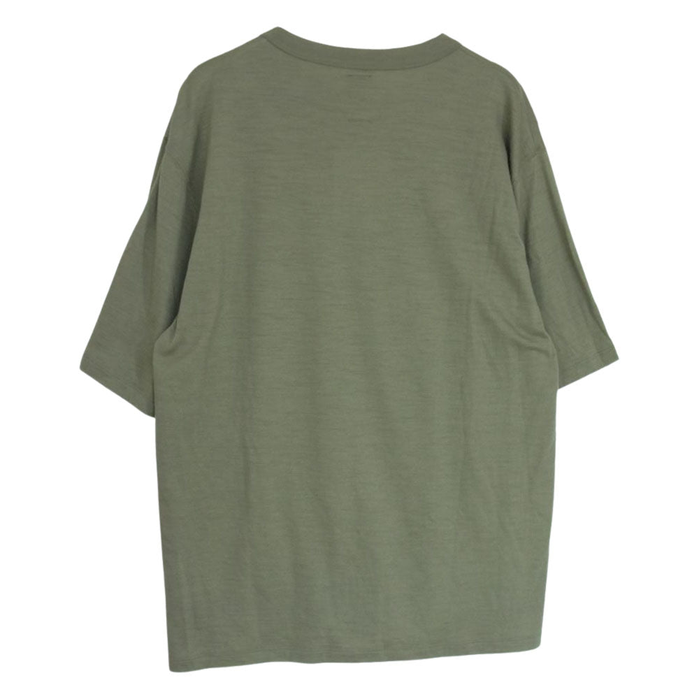 バトナー BN-20SM-051 サマーニット 半袖 Tシャツ カーキ系 2【美品】【中古】