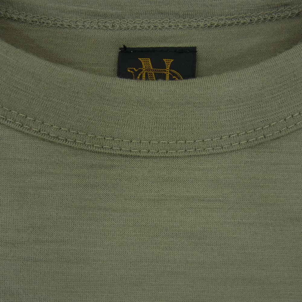 バトナー BN-20SM-051 サマーニット 半袖 Tシャツ カーキ系 2【美品】【中古】