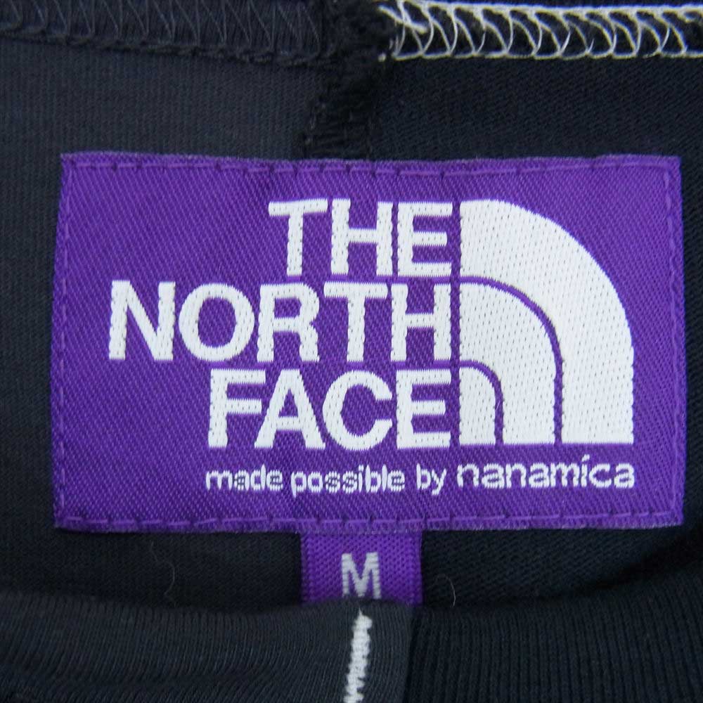 THE NORTH FACE ノースフェイス 	NT3009N PURPLE LABEL Crazy H/S Logo Tee クレイジー H/ S ロゴ TEE ブラック系 M【極上美品】【中古】