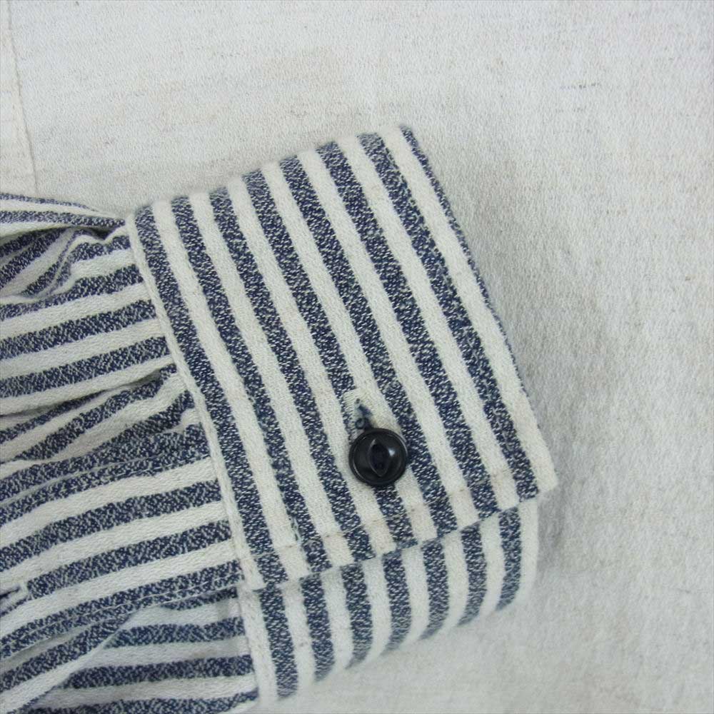 コンフェクト 02221-0036 袖切り替え バンドカラー プルオーバー シャツ  オフホワイト系 4【中古】