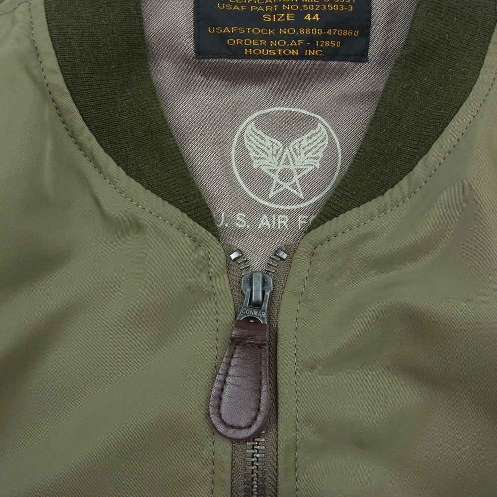 ヒューストン 5L-2X TYPE L-2 フライト ジャケット カーキ系 44【中古】