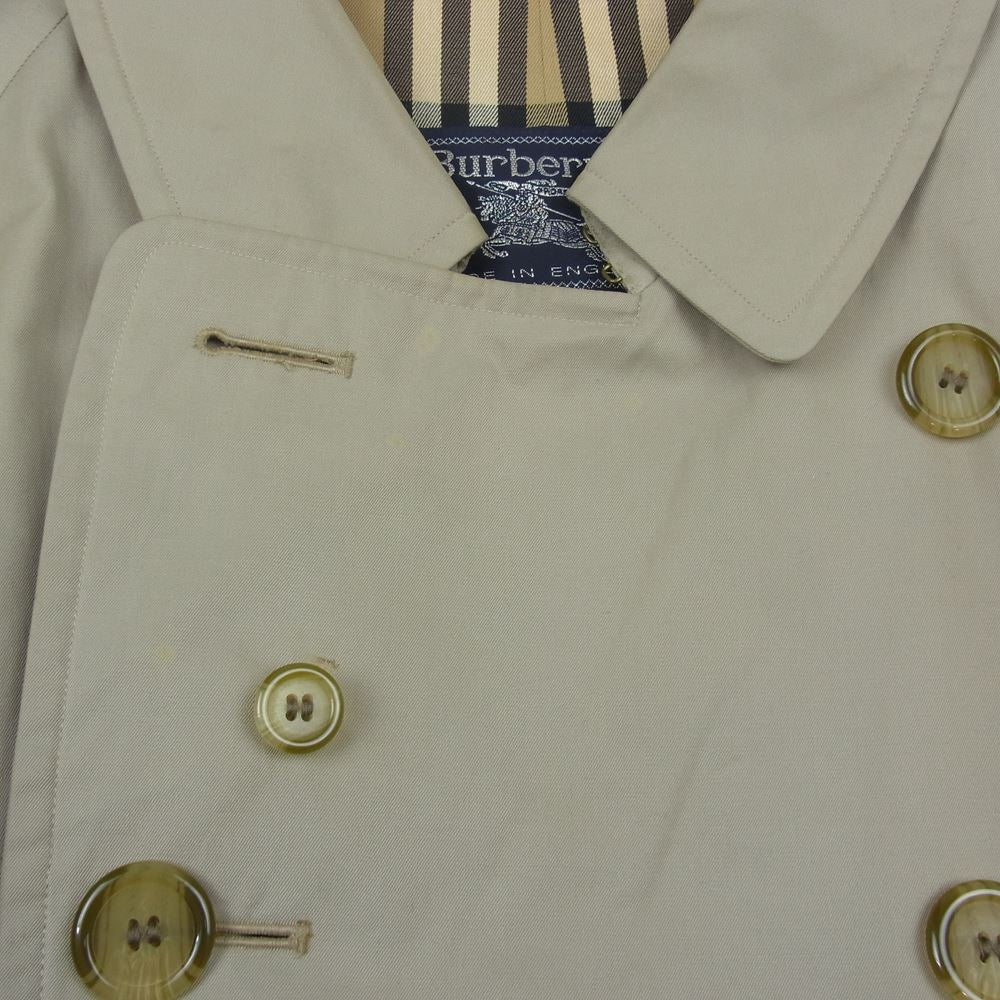 BURBERRY バーバリー 裏地チェック トレンチコート ベージュ系【中古