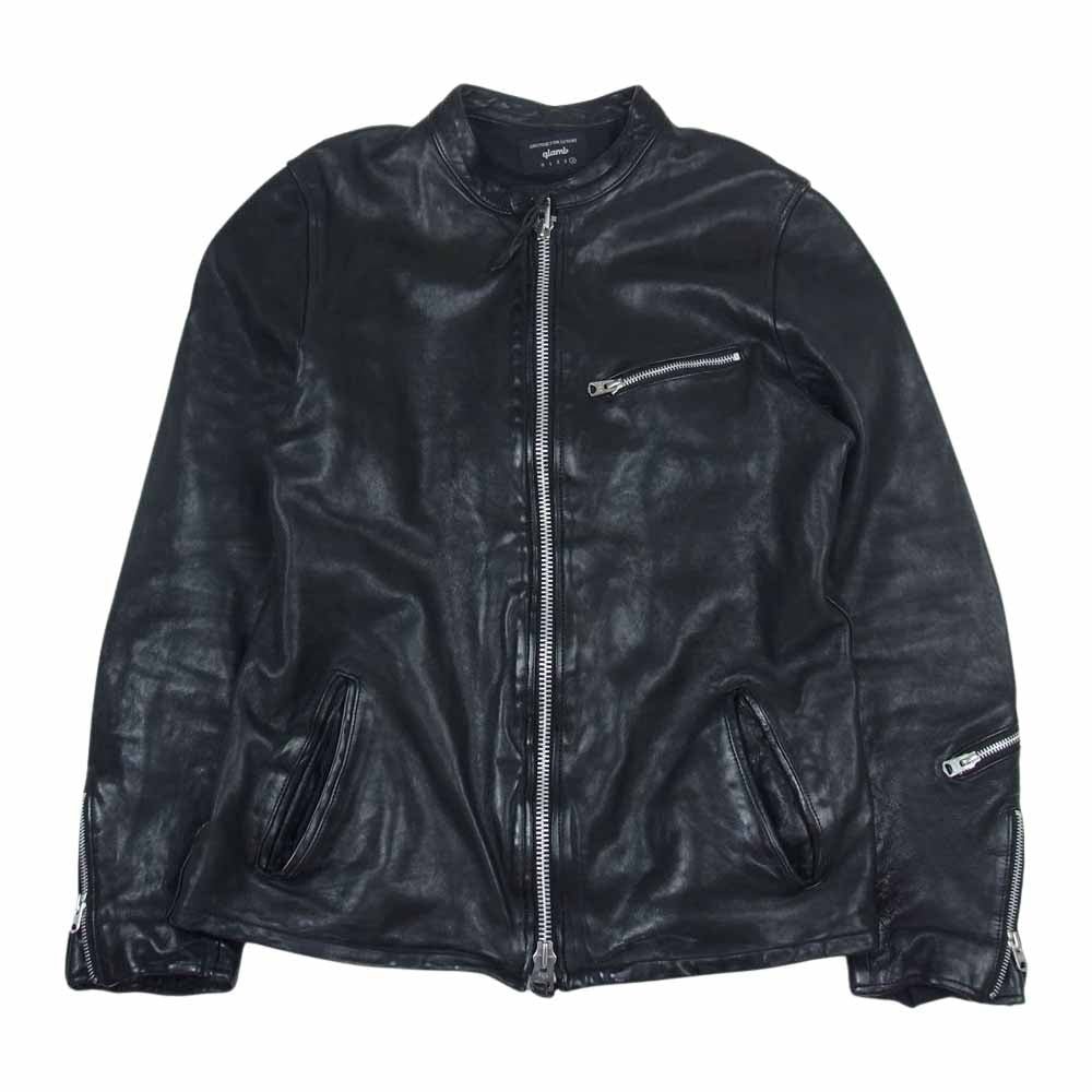 glamb グラム 17AW GB17AT-JKT05 Jaxon riders ジャクソン ラムレザー シングル ライダース ジャケット ブラック系 4【中古】