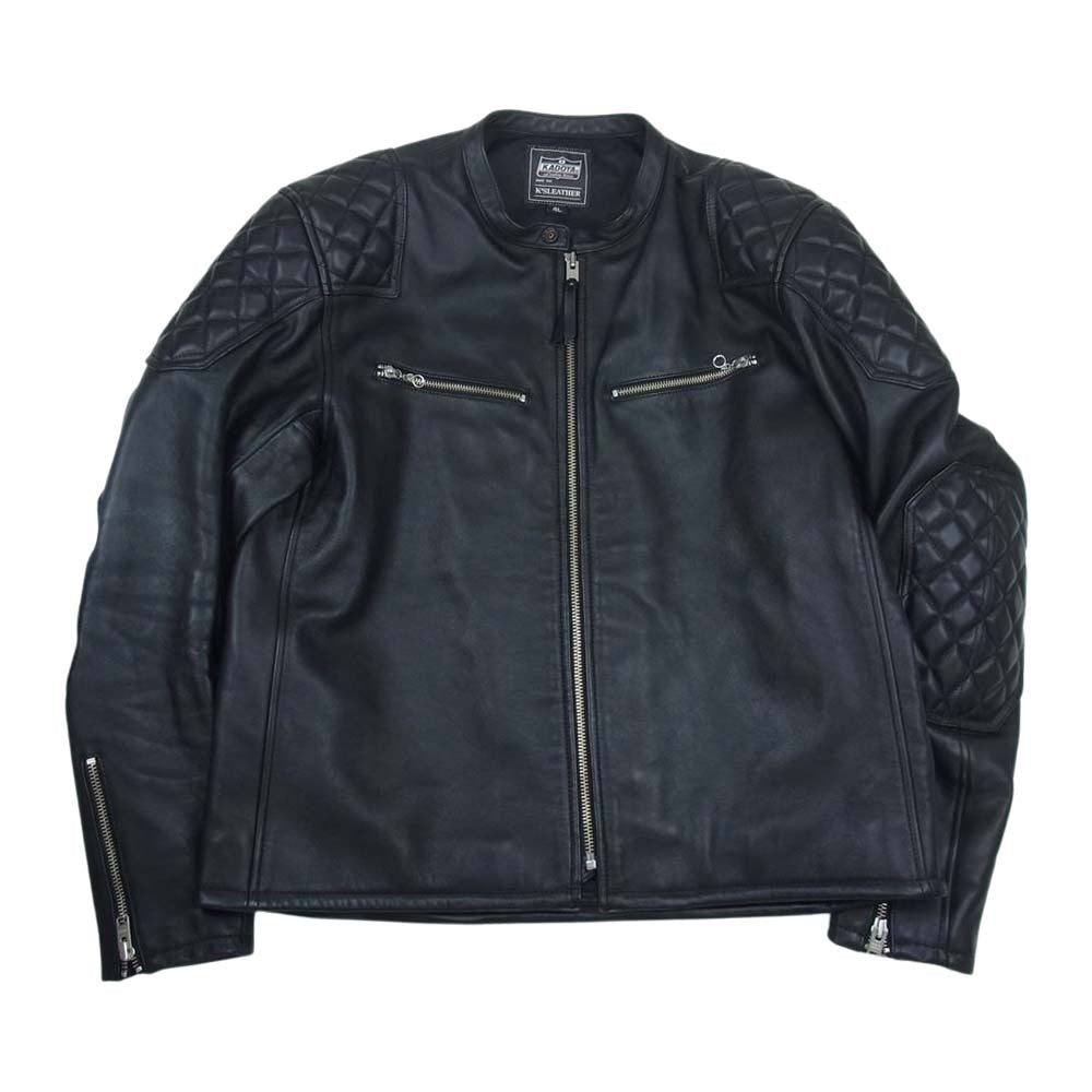 KADOYA カドヤ 1532 VALENZ NEO バレンツ ネオ レザー ライダース ジャケット ブラック系 4L【中古】