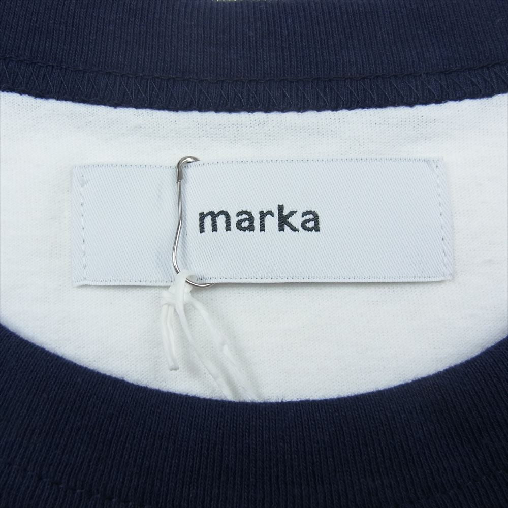 marka マーカ M22D-01CS01C RINGER BASE BALL TEE L/S リンガー ベースボール Tシャツ ロングスリーブ ホワイト系 2【新古品】【未使用】【中古】