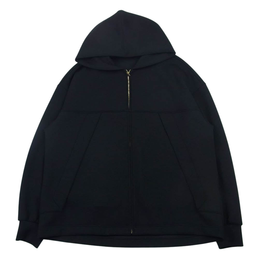 クルニ 22-AW-036 Color Block Front Zip Hoodie パーカー ブラック系 2【美品】【中古】