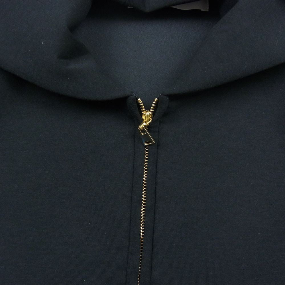 クルニ 22-AW-036 Color Block Front Zip Hoodie パーカー ブラック系 2【美品】【中古】