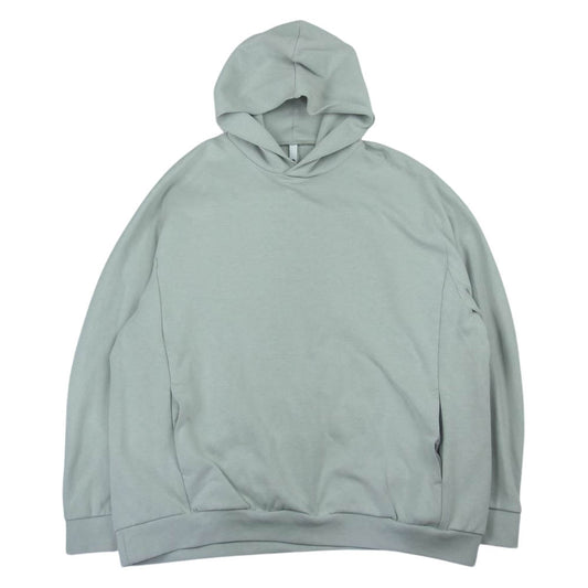 ATTACHMENT アタッチメント AJ22-022 CO PE DOUBLE KNIT HOODIE ダブルニット フーディー グリーン系 2【美品】【中古】