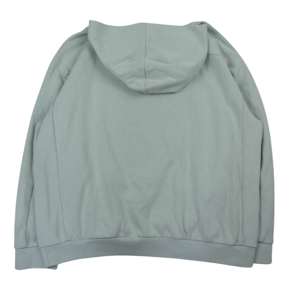 ATTACHMENT アタッチメント AJ22-022 CO PE DOUBLE KNIT HOODIE ダブルニット フーディー グリーン系 2【美品】【中古】