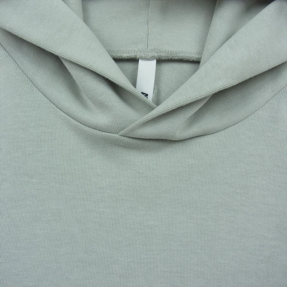 ATTACHMENT アタッチメント AJ22-022 CO PE DOUBLE KNIT HOODIE ダブルニット フーディー グリーン系 2【美品】【中古】