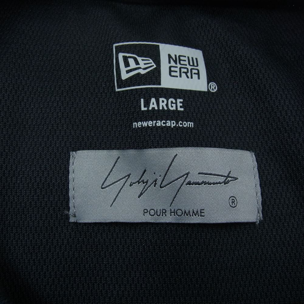 Yohji Yamamoto POUR HOMME ヨウジヤマモトプールオム HG-T95-996 NEW ERA ニューエラ OVERSIZED PERFORMANCE SHORT SLEEVES TEE ロゴ Tシャツ ブラック系 4【中古】