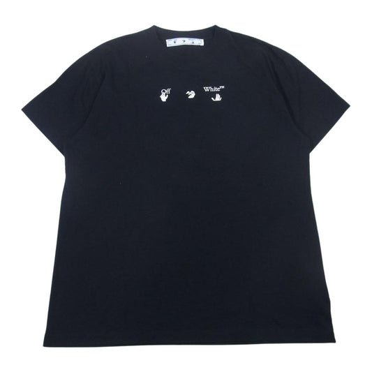 OFF-WHITE オフホワイト OMAA038S21JER012 Mad Cat Over Crewneck T-Shirt オーバー クルーネック T シャツ ブラック系 XS【中古】